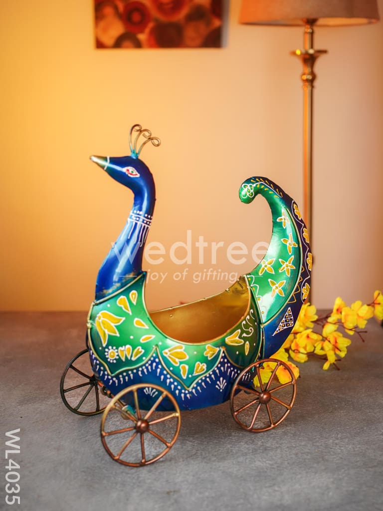 Metal Peacock Table Top - WL4035