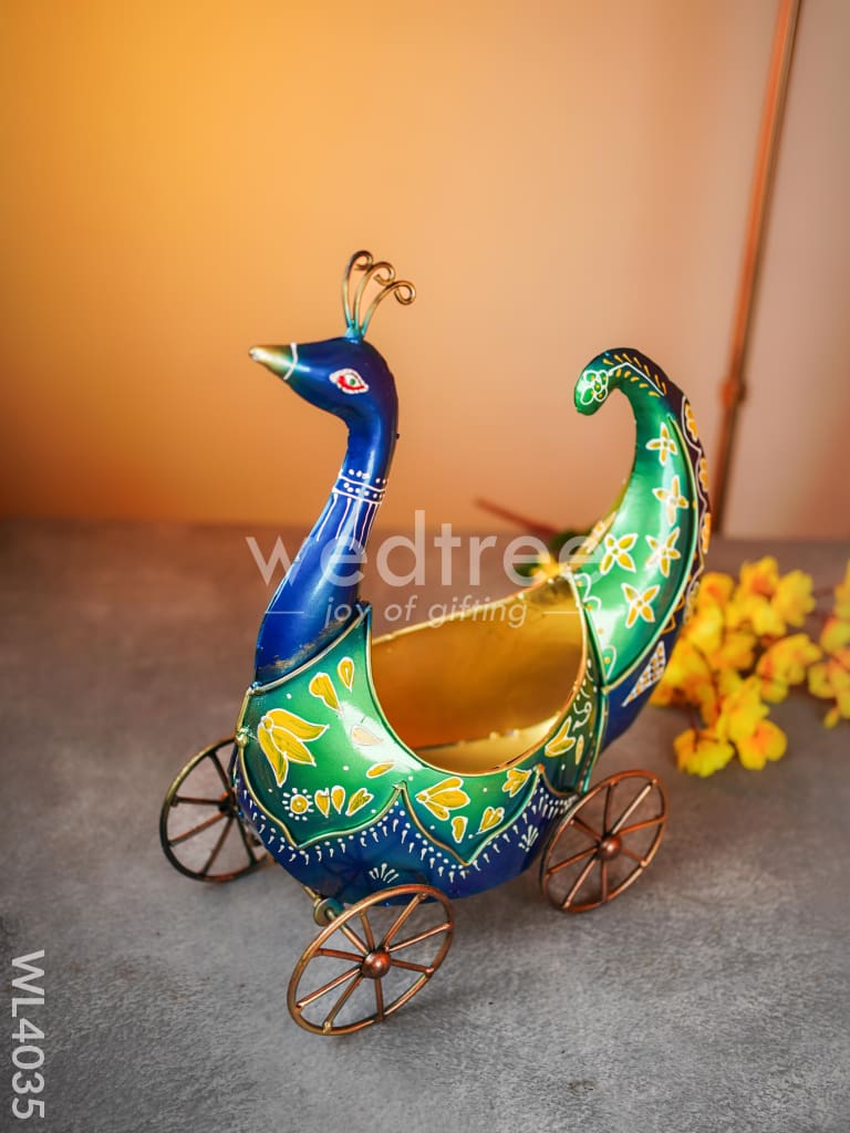 Metal Peacock Table Top - WL4035