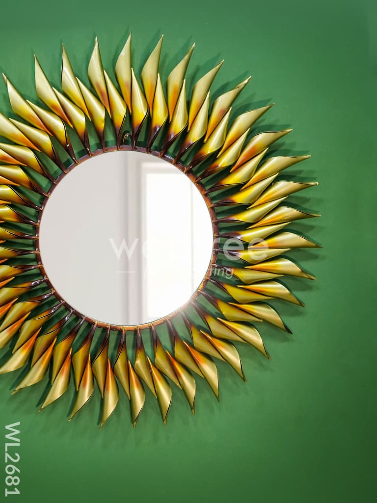 Metal Sun Shaped Mirror - WL2681