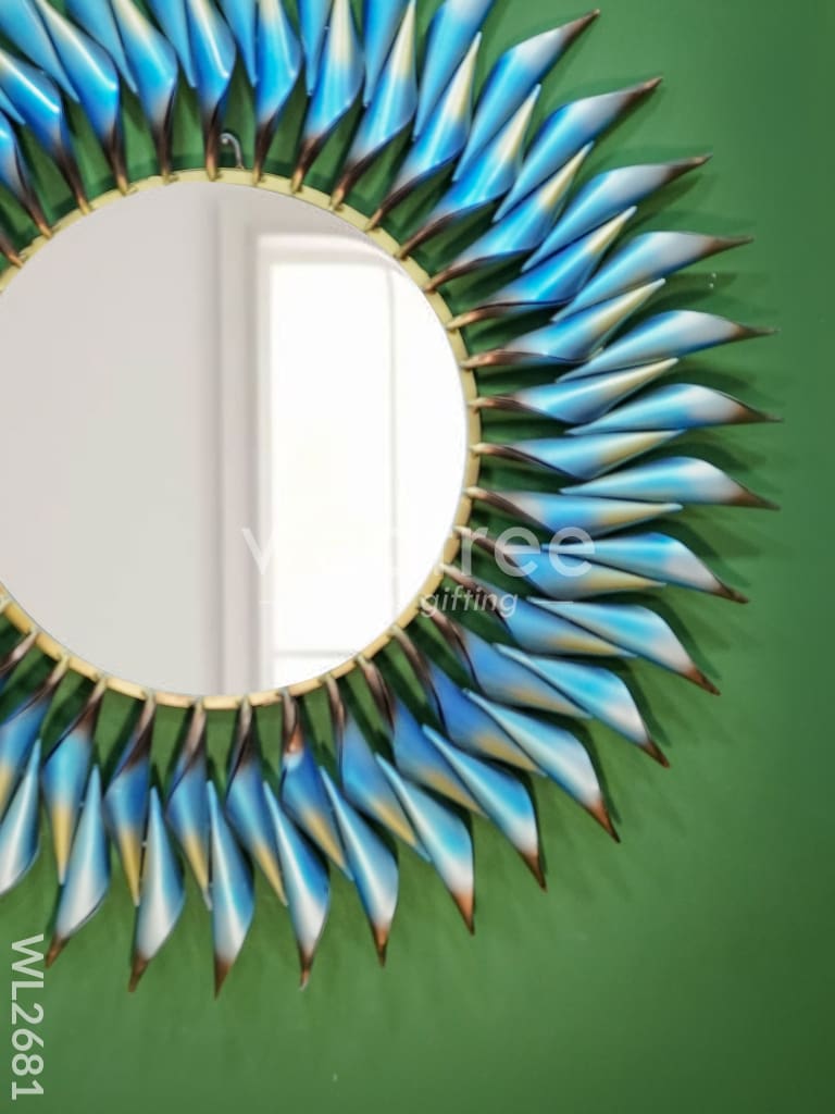 Metal Sun Shaped Mirror - WL2681