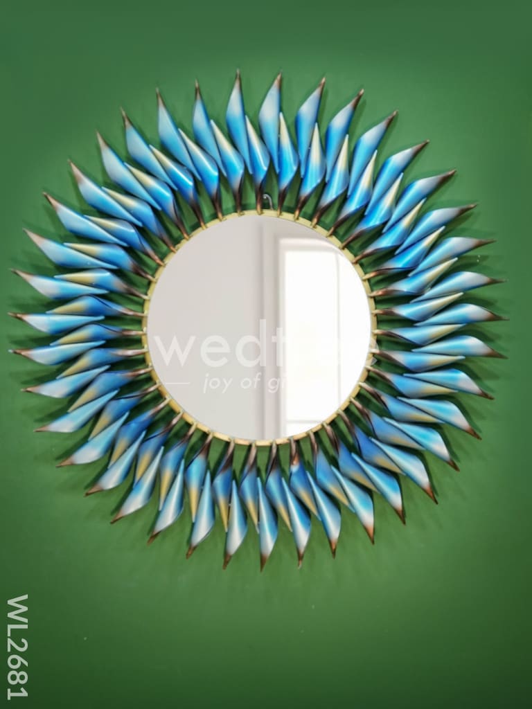 Metal Sun Shaped Mirror - WL2681