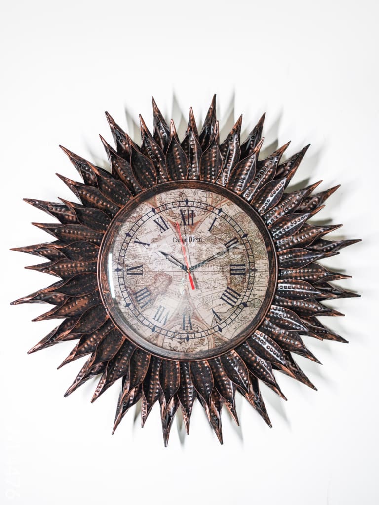 Metal Wall Decor - Designer Clock - WL4476