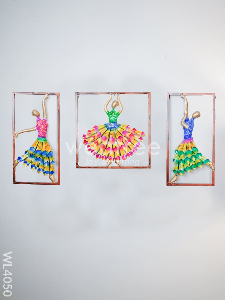 Metal Wall Hanging Dancing Girls - WL4050