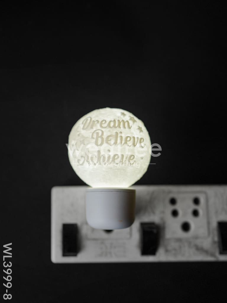 Moon Socket Lamp with Personalised Engraving - WL3999