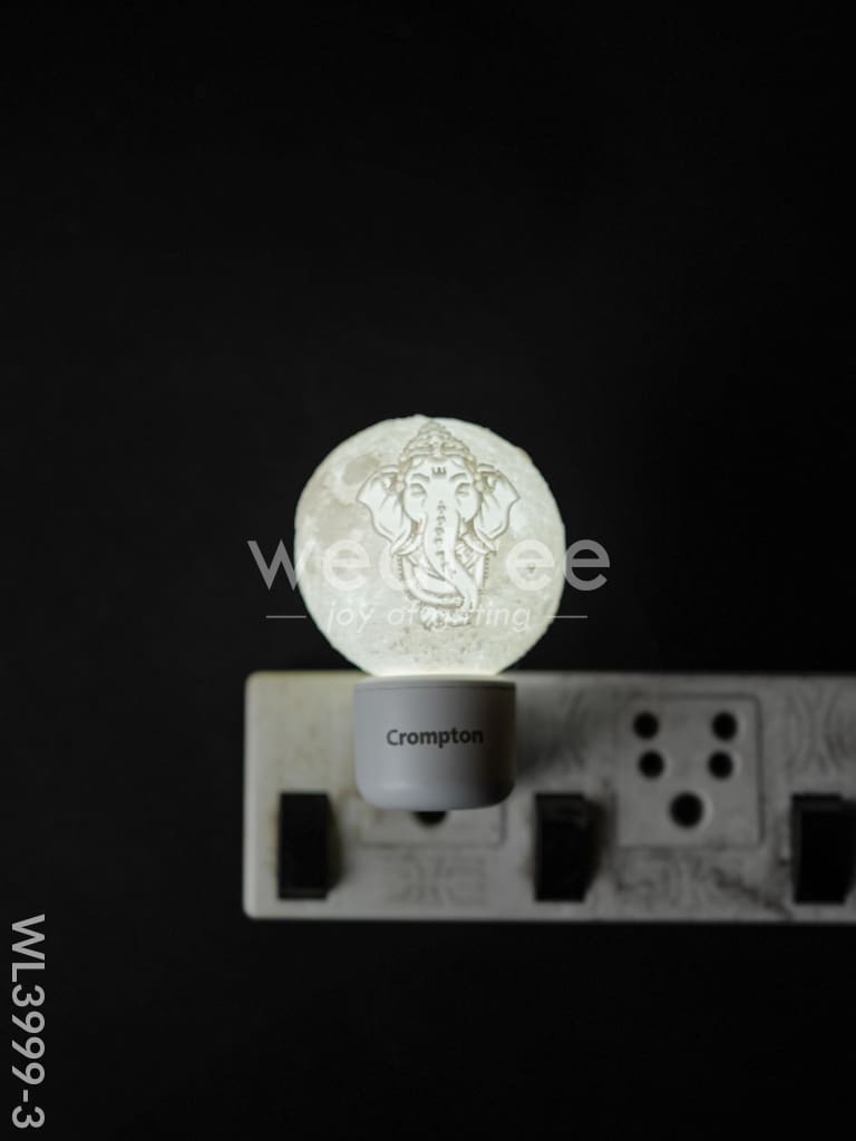 Moon Socket Lamp with Personalised Engraving - WL3999