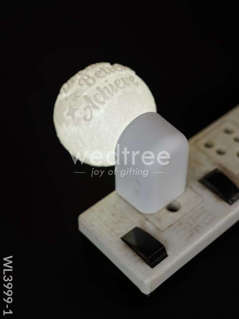 Moon Socket Lamp with Personalised Engraving - WL3999