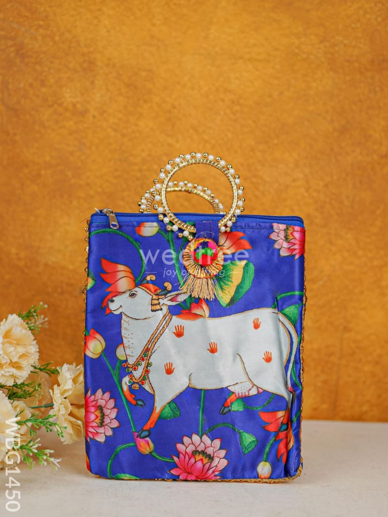 Multi Color - Pichwai Digital Printed Hand bags - WBG1450