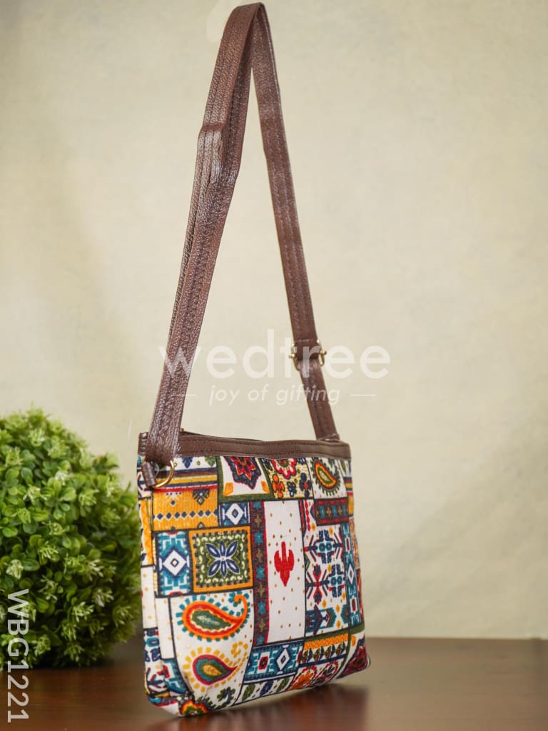 Multi Printed Design Sling Bag - WBG1221