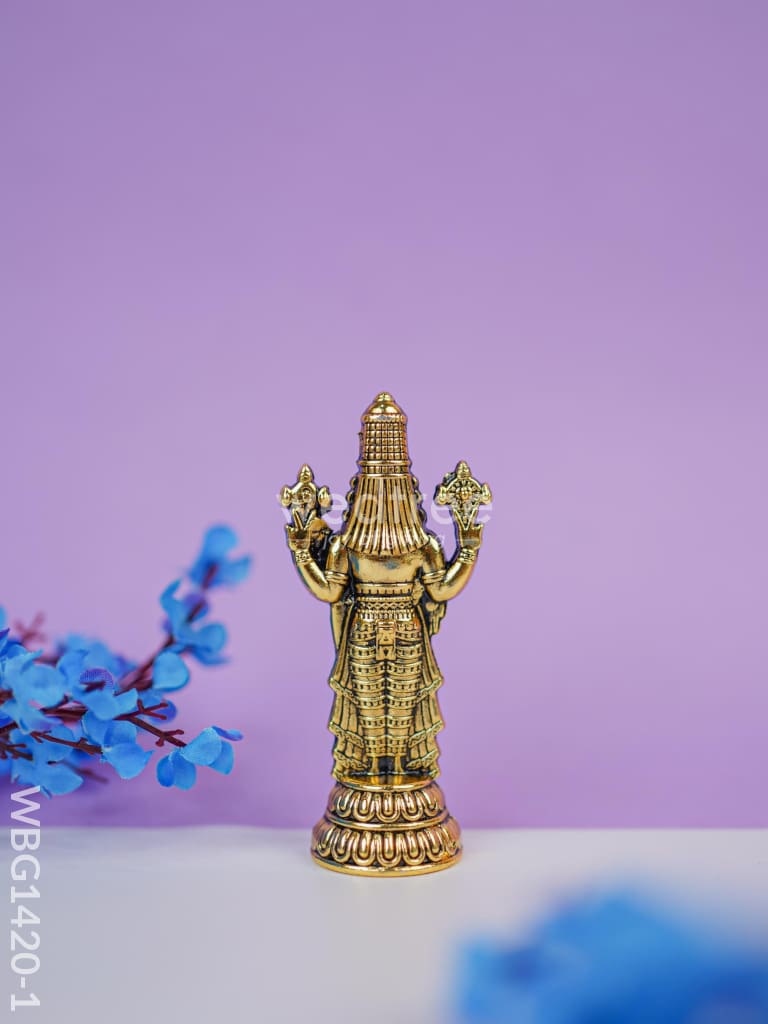 Murti - Gold Antique Tirupati Balaji Idol - WBG1420