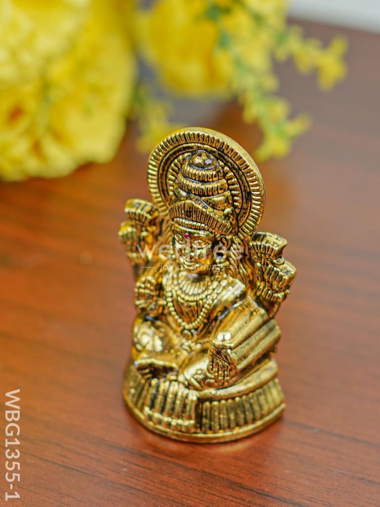 Murti - Lakshmi Idol-Gold Oxidized - WBG1355-1