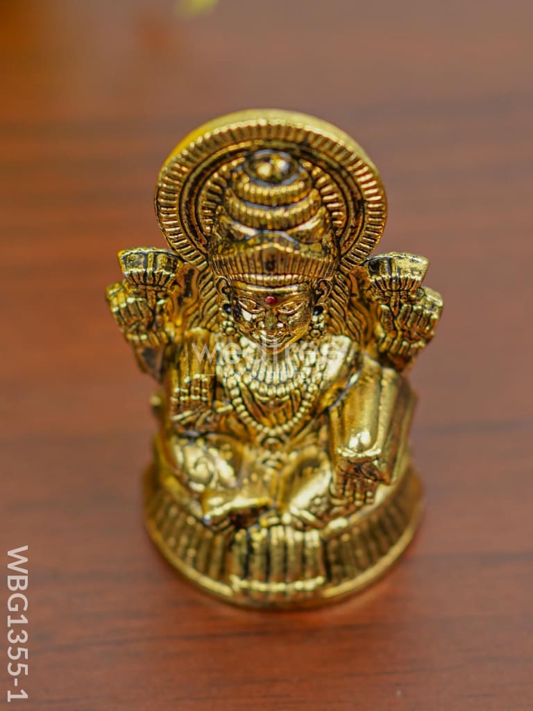 Murti - Lakshmi Idol-Gold Oxidized - WBG1355-1