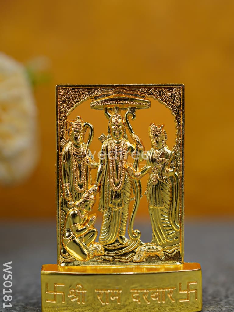 Murti - Ram Darbar - Gold Finish - WS0181
