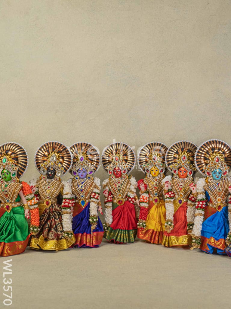 Nava Durga Doll - Set of 9 - WL3570