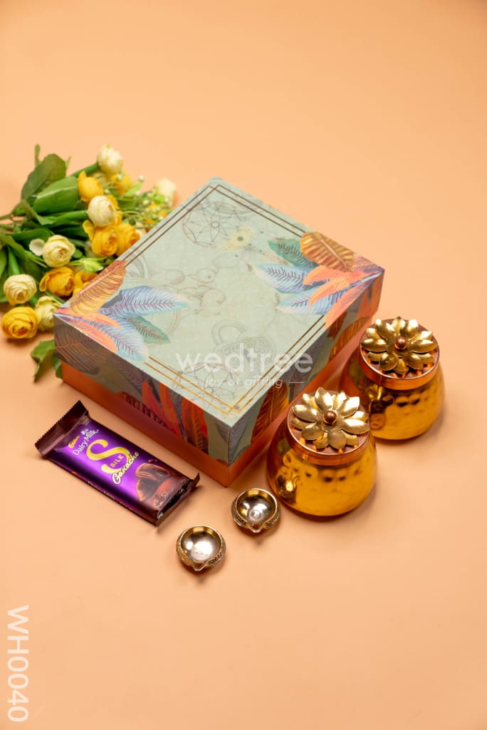 New Year Hamper 6 - Jar, Diya and Chocolate - WH0040