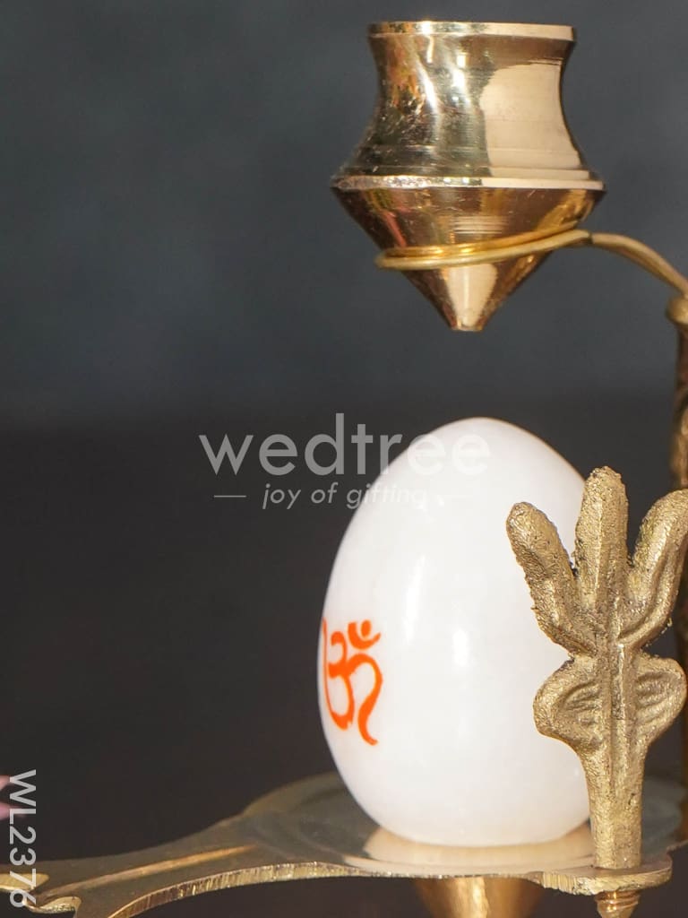 Om Shivling with Brass Stand - WL2376