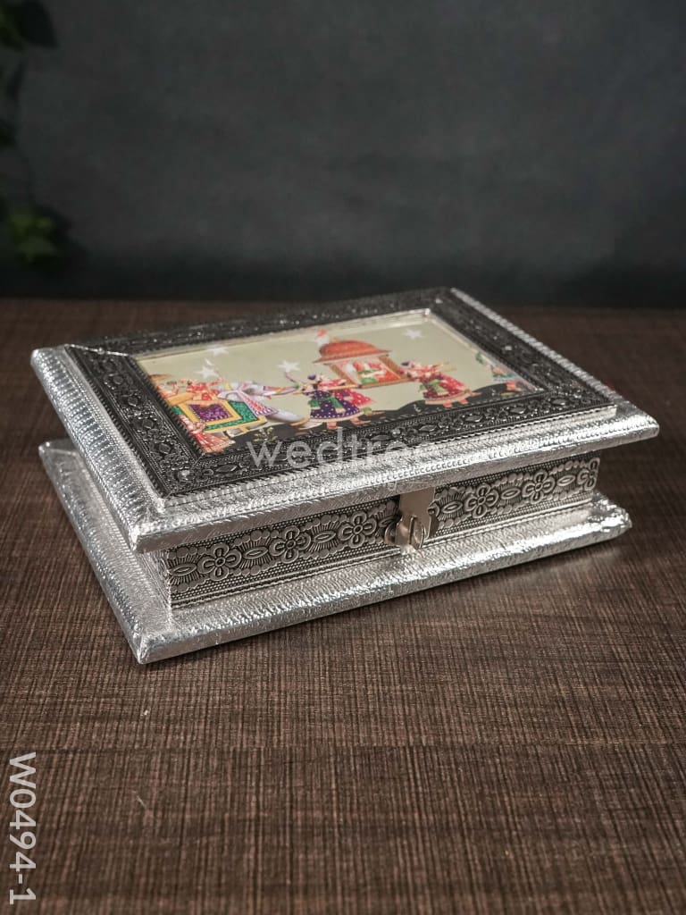 Oxidised Dry Fruit Photo Box - Medium - 5 x 7 inch - W0494