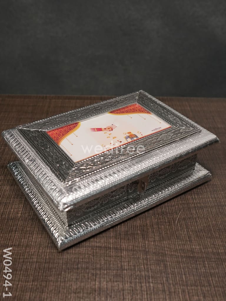 Oxidised Dry Fruit Photo Box - Medium - 5 x 7 inch - W0494