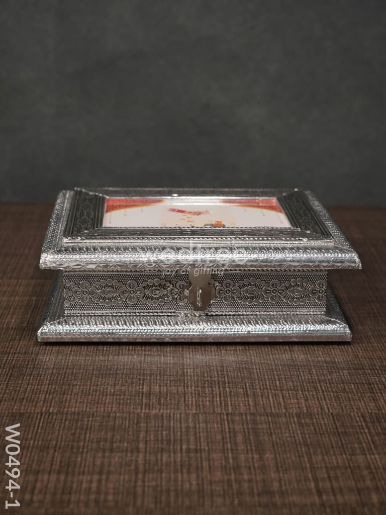 Oxidised Dry Fruit Photo Box - Medium - 5 x 7 inch - W0494
