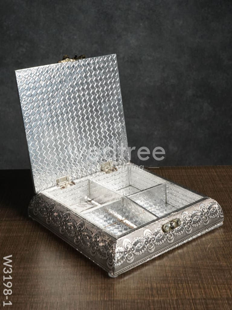 Oxidised photo box square shaped small -7x7 inch - W3198