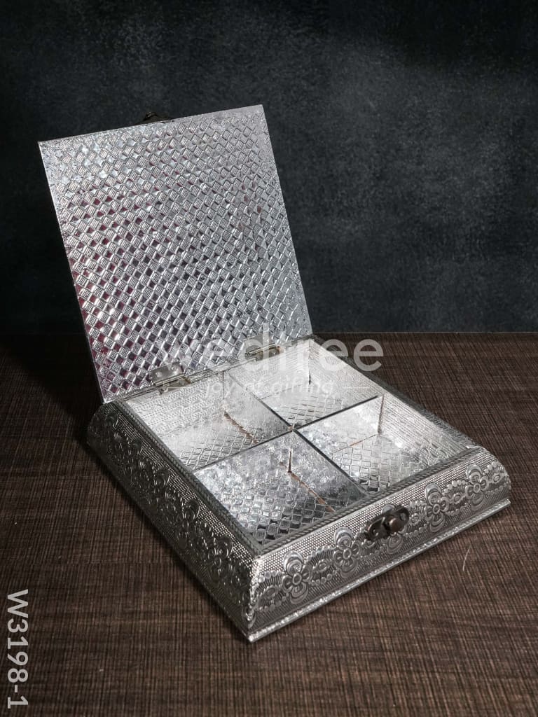 Oxidised photo box square shaped small -7x7 inch - W3198
