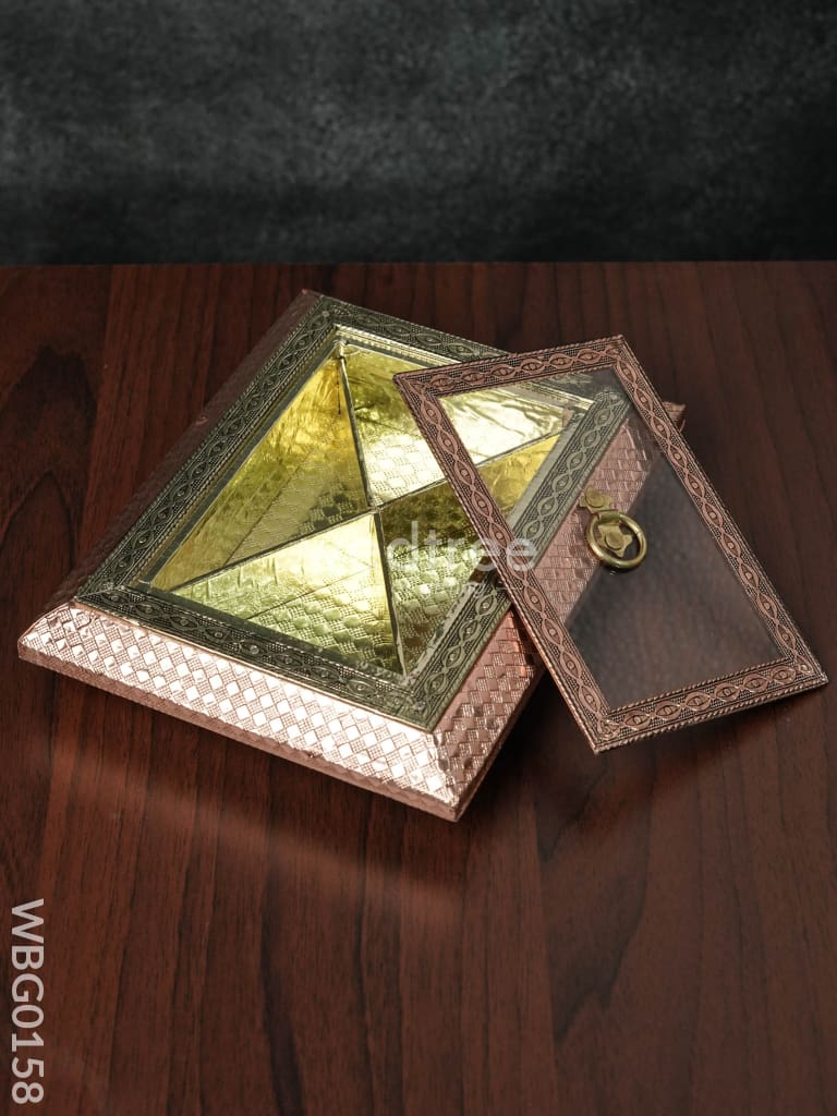Oxidised Window Dry Fruit Box - 9X7Inches - WBG0158