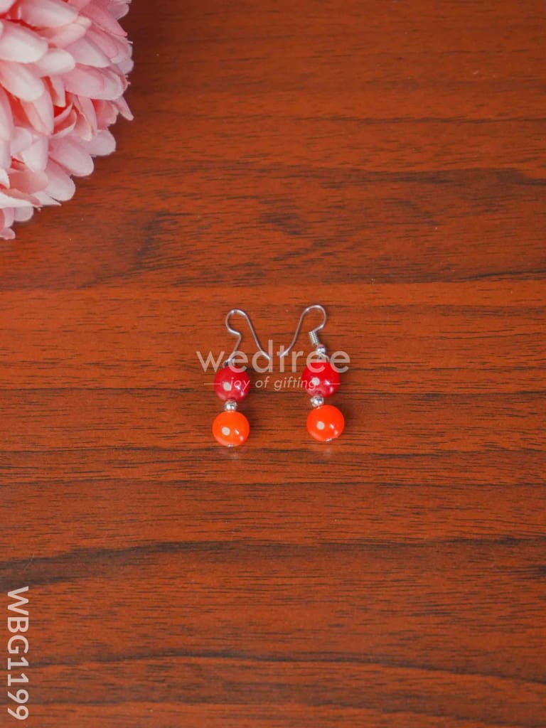 Oxidized Colour Stone Necklace Set - WBG1199