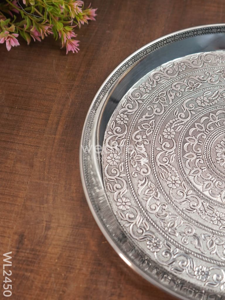 Oxidized Round Plate 12 inch - WL2450
