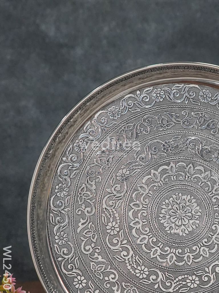Oxidized Round Plate 12 inch - WL2450