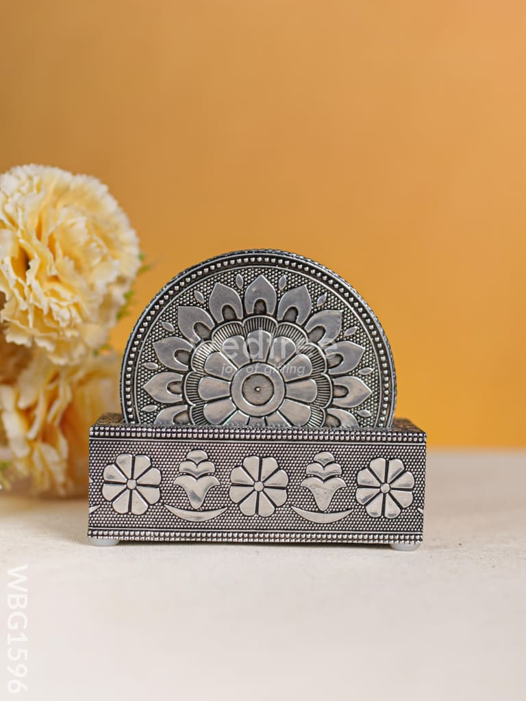 Oxidized Tea Coaster - Set of 4 - WBG1596