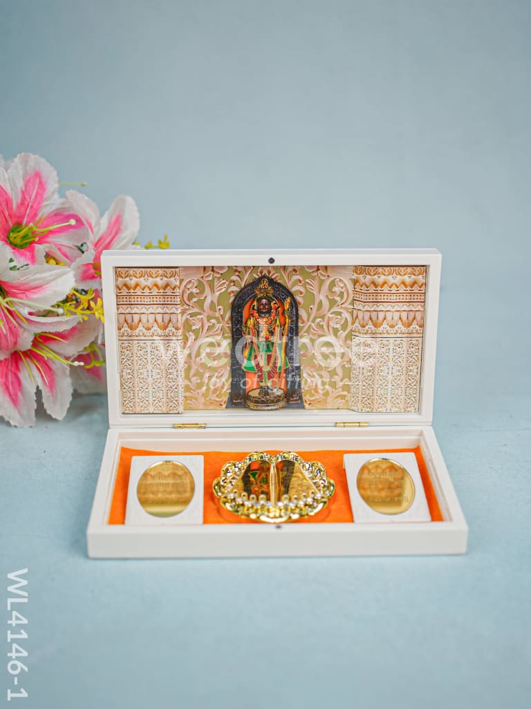 Paduka Prayer Box (Large) - Sri Ram - WL4146-1