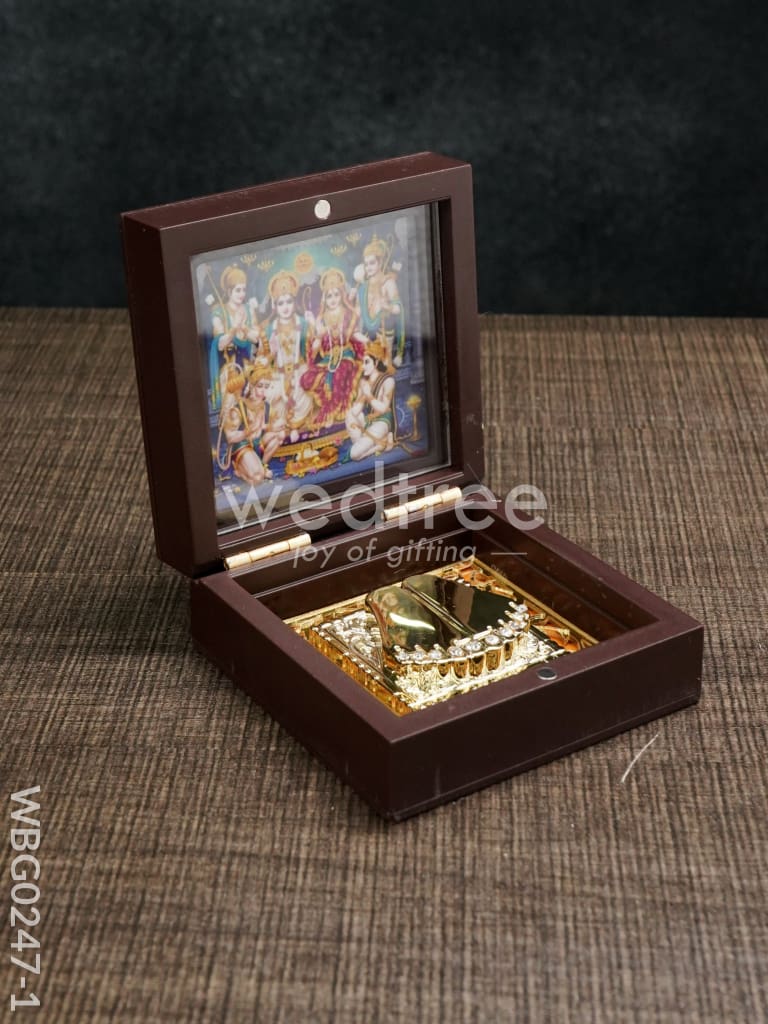 Paduka Prayer Box (Mini) - Ramar Pattabishekam - WBG0247-1