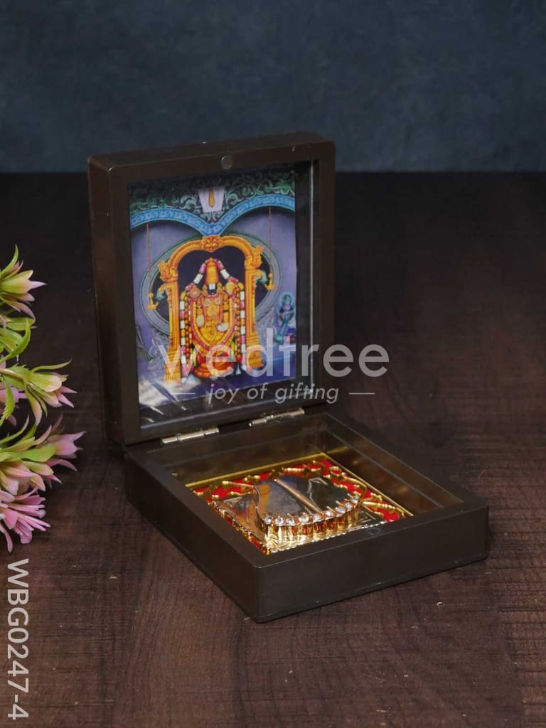 Paduka Prayer Box (Mini) - Tirupati Balaji - WBG0247-4
