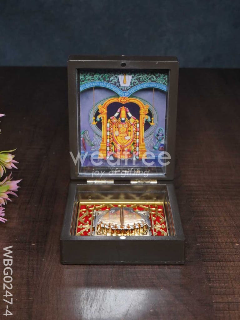 Paduka Prayer Box (Mini) - Tirupati Balaji - WBG0247-4