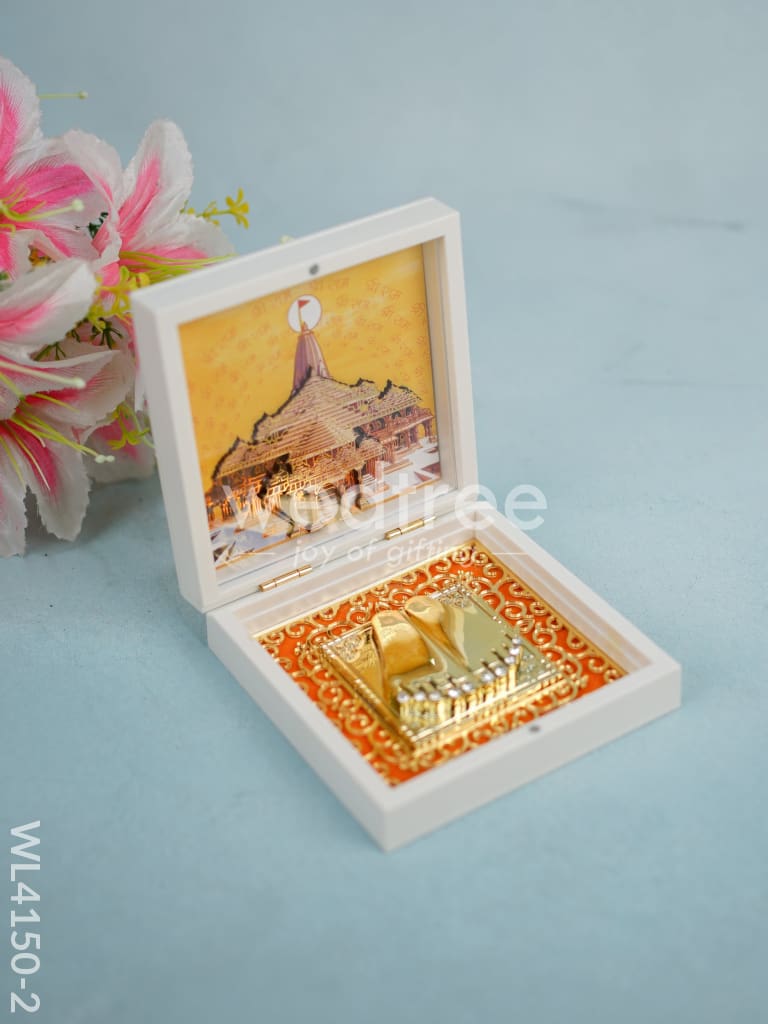 Paduka Prayer Box (Small) - Ayodhya Ram Mandir - WL4150-2