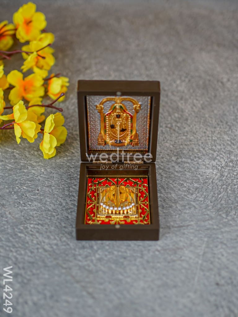 Paduka Prayer Box (Small) - Tirupathi Balaji - WL4249