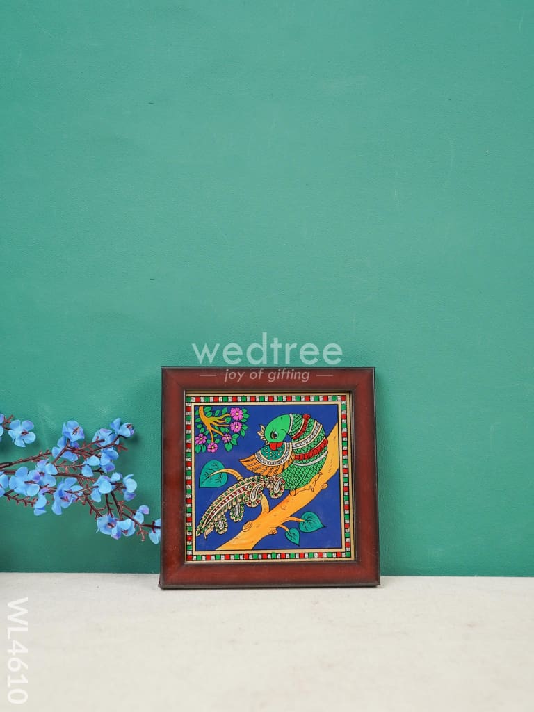 Parrot Reverse Glass Painting Frame - 4x4 inch - WL4610