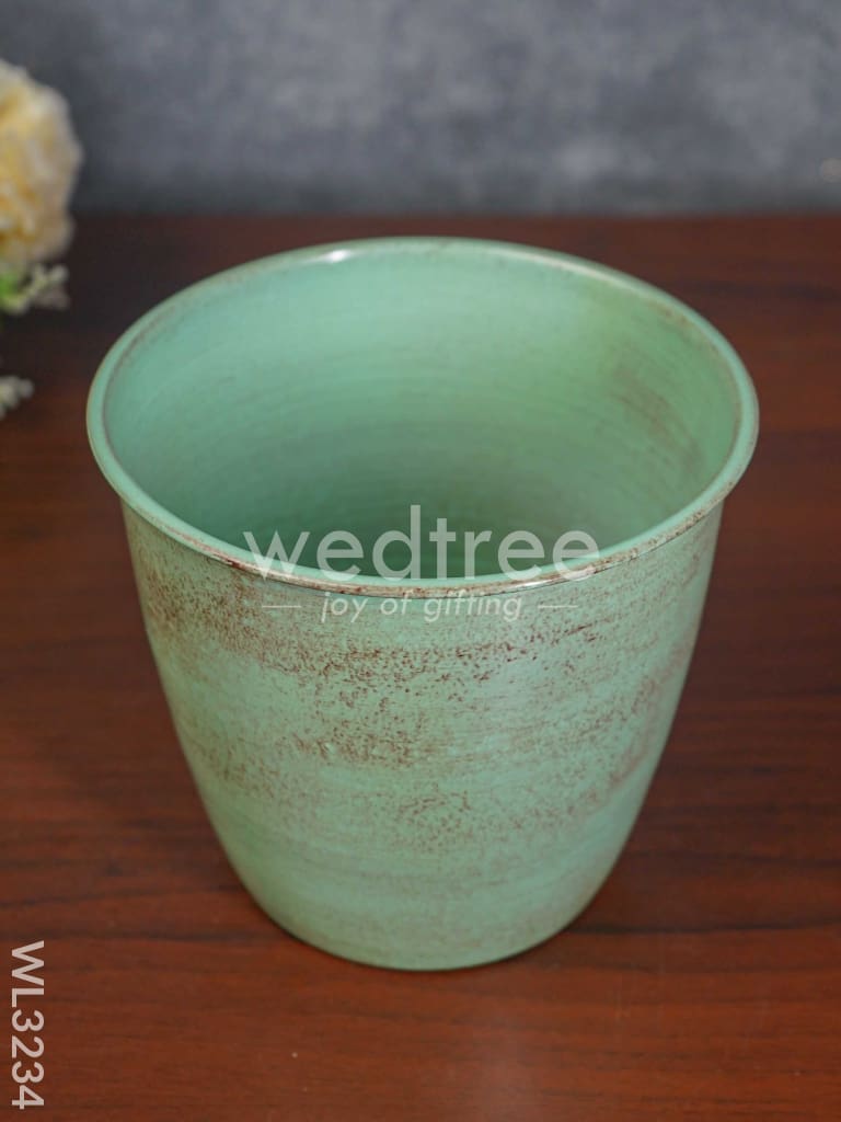 Pastel Green Planter Pot & Stand - WL3234