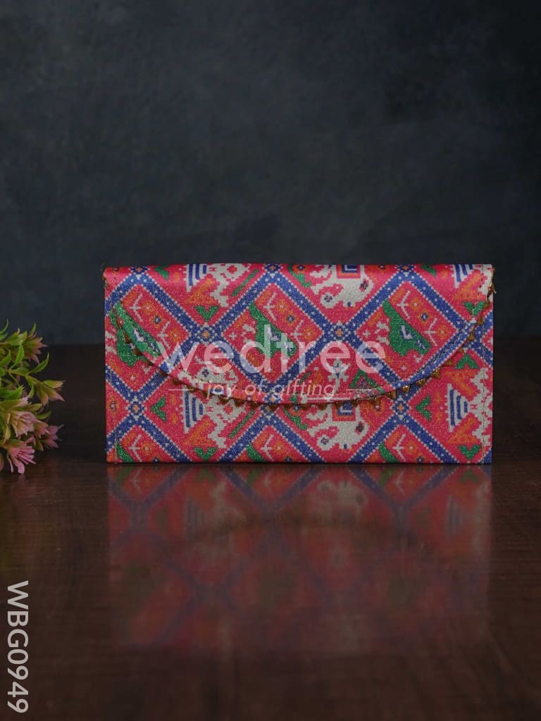 Patola Printed Fabric Purse - WBG0949