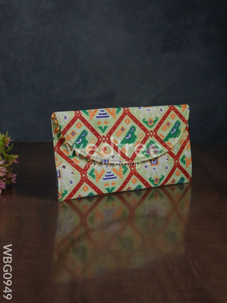 Patola Printed Fabric Purse - WBG0949
