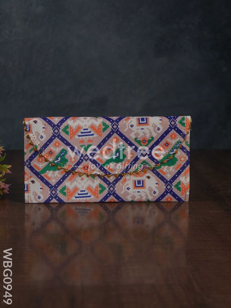 Patola Printed Fabric Purse - WBG0949