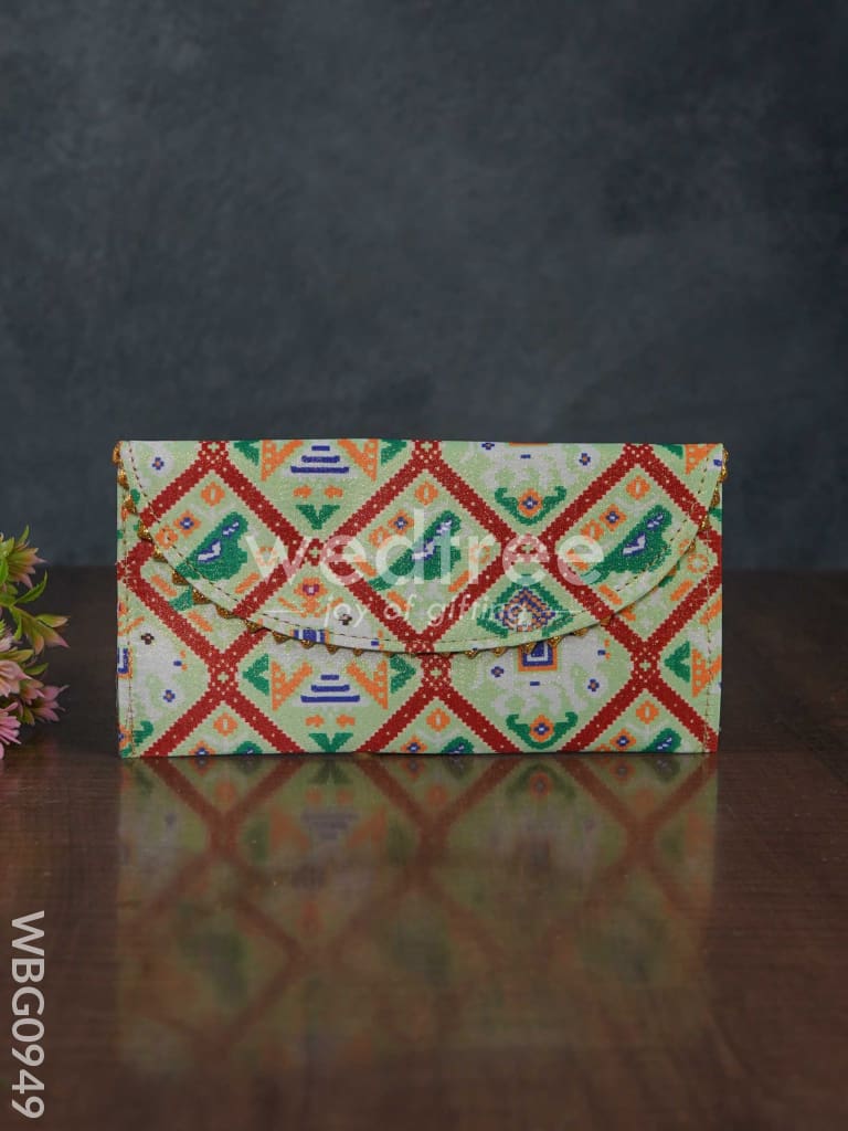 Patola Printed Fabric Purse - WBG0949