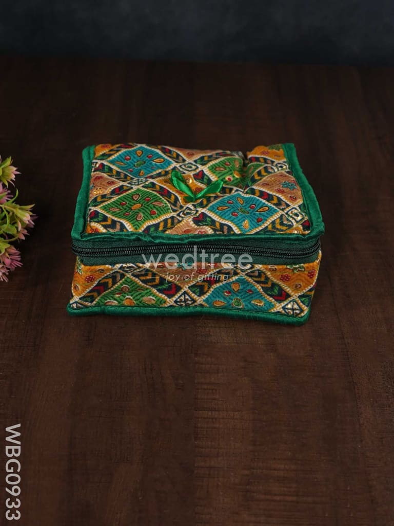 Patola Printed Jewel Organizer - Small - WBG0933