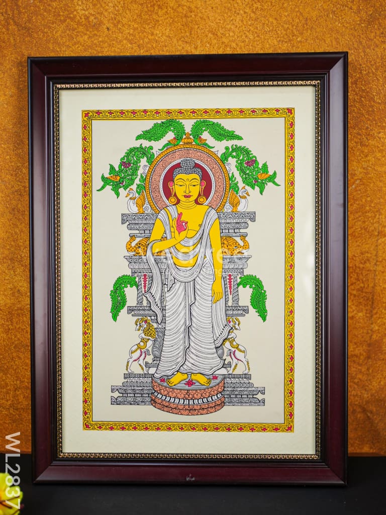 Pattachitra Painting Buddha - 18 x 12 - WL2837