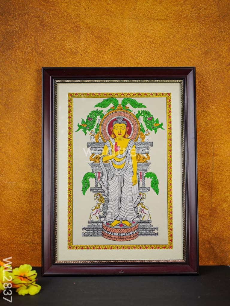 Pattachitra Painting Buddha - 18 x 12 - WL2837