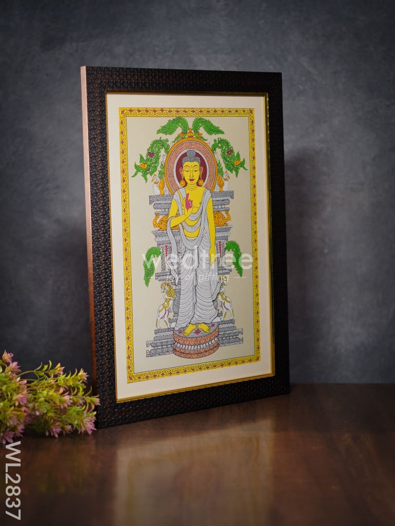 Pattachitra Painting Buddha - 18 x 12 - WL2837