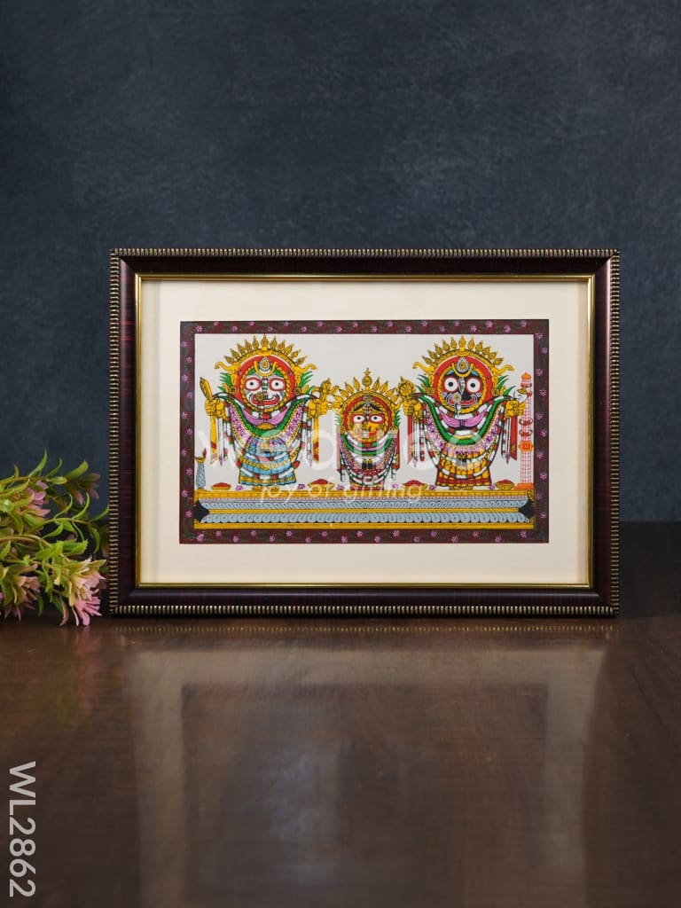 Pattachitra Painting Lord Jagannath Darbar - 10 x 7 - WL2862
