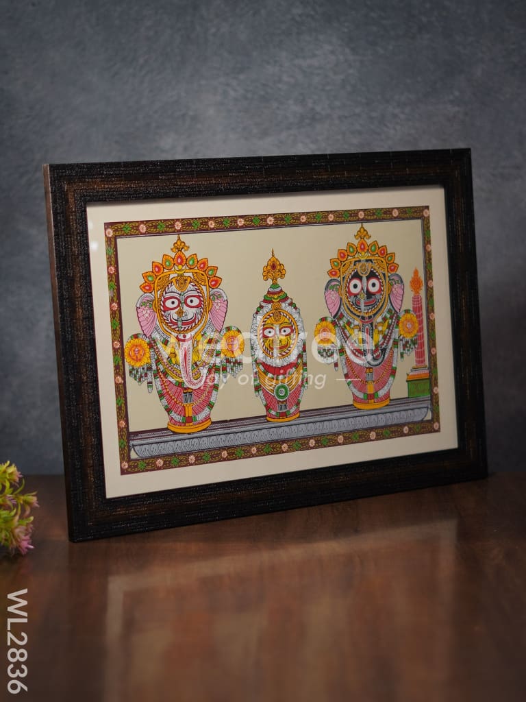 Pattachitra Painting Lord Jagannath Darbar - 18 x 12 - WL2836