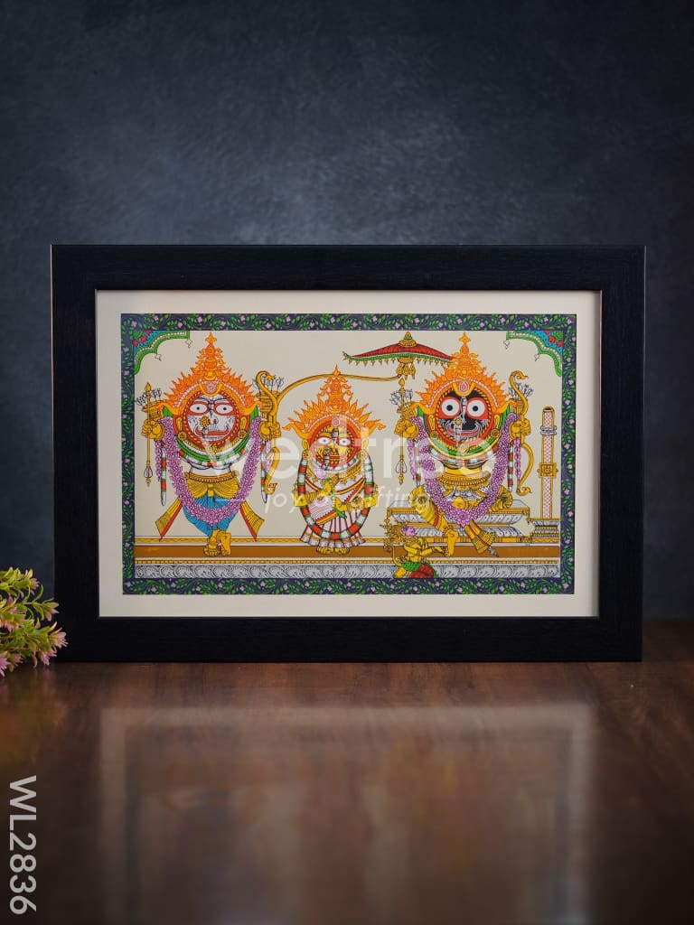 Pattachitra Painting Lord Jagannath Darbar - 18 x 12 - WL2836