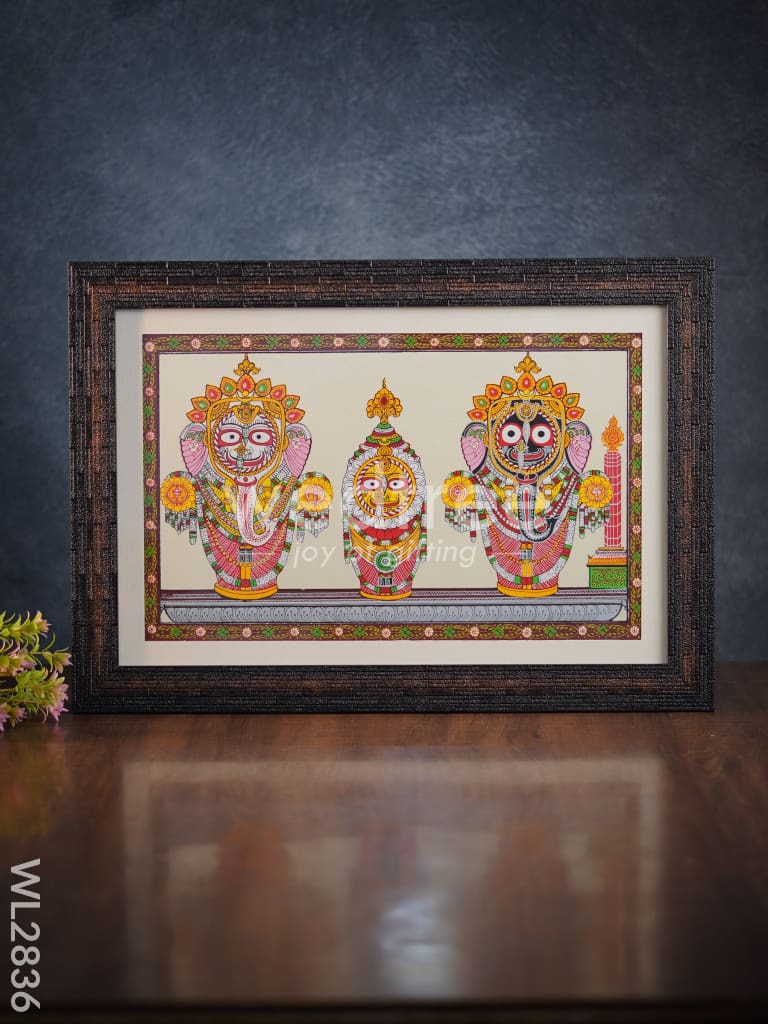 Pattachitra Painting Lord Jagannath Darbar - 18 x 12 - WL2836