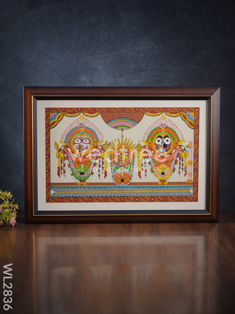 Pattachitra Painting Lord Jagannath Darbar - 18 x 12 - WL2836